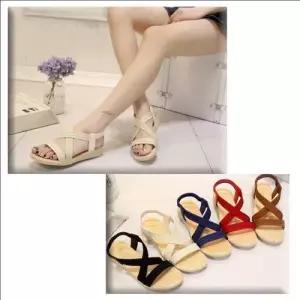 비치스타일 여름 필수템 내추럴 여성 스트랩 샌들 WF8E8A7