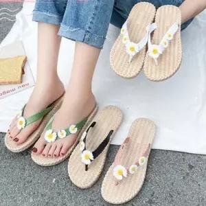 러블리 플라워 포인트 여성 꽈배기 짜임 쪼리 WF8CCC9