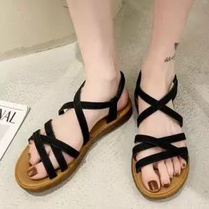 세련된 무드 디자인 여성 뒷밴딩 스트랩샌들 WF8AB90