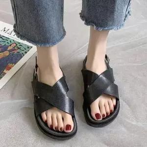 적당한 키높이 모던 스타일 여성 베이직 샌들 WF8AB7D