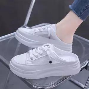 데일리 여성 메쉬 키높이 통굽 뮬 스니커즈 WF8AB24