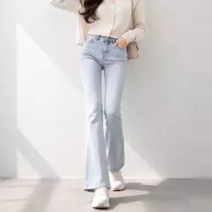 [SPM] 여성용 스판좋은 숏/베이직/롱 부츠컷스판인밴딩데님진 히든밴드 몸매보정 청바지 빅사이즈 사계절용 팬츠 (3단기장)