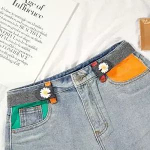 그레이 여성허리포인트 고무줄벨트 허리띠밴드 WF80FAA