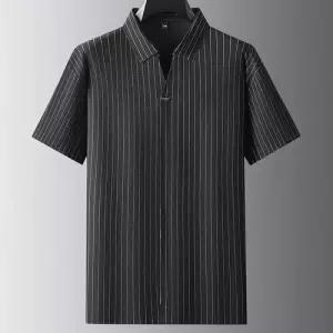 남사친 여름 캐주얼 남성패션 카라 반팔티 골지 빅사이즈 터틀 통통 넥 쿨링 셔츠 가위 상의 다옴2 DL1