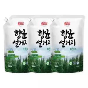 트리오 향균 설거지 피톤치드 리필 1.2L x 3개