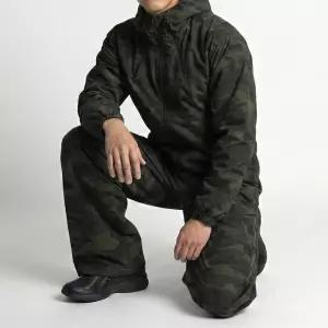 ACC 2002-2003M 남자 아웃도어 밀리터리 카모 전술 후드 집업 와이드 팬츠 상하의세트