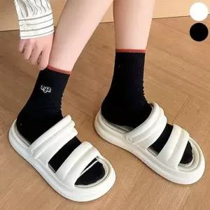 여성 여름 도톰 스트랩 EVA 가벼운 슬리퍼 샌들 WE91CC5