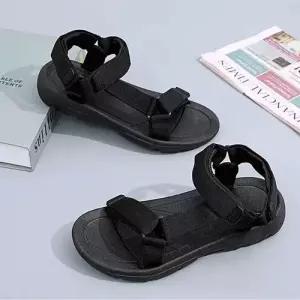 남성 여름 데일리 편한 찍찍이 가벼운 스트랩 샌들 WE91CBE