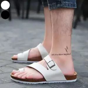 남녀 여름 데일리 쪼리 스트랩 버클 코르크 슬리퍼 WE907D4