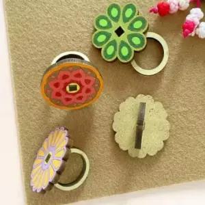 전통문양 나무반지 만들기키트 10세트 전통반지만들기 유치원만들기재료 문양반지그리기 만들기놀이 전통문