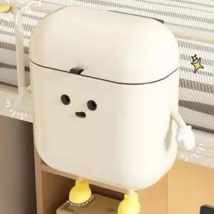 귀여운 캐릭터 휴지통 다용도 벽걸이 휴지통 화장실 덮개형 원룸 냄새