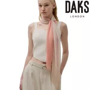 [롯데백화점]닥스 반반 로고포인트 주름 스카프SKN018