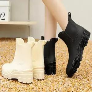 비오는날 신발 베이직 방수 작업화 패션장화 여성장화 WE53056