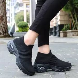 여자 니트 삭스 운동화 워킹화 편한 슬립온 단화 WE4CC1D