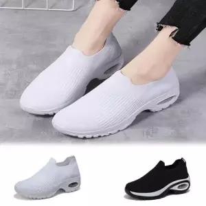 여자 가벼운 런닝화 운동화 에어 슬립온 니트 단화 WE4CC1C