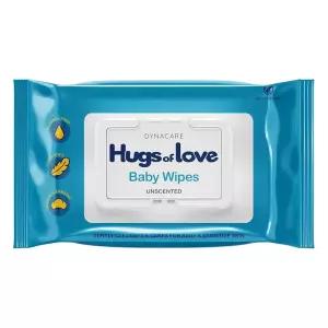 Dynarex 아기 물티슈 - 피부에 수분을 공급하는 라놀린 및 알로에가 함유된 아기용 무알코올 소프트 팩, 플
