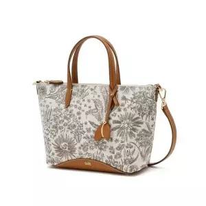 [NS홈쇼핑]DCBA6E626I2 닥스 베이지 플라워 면 토트백[35717992]