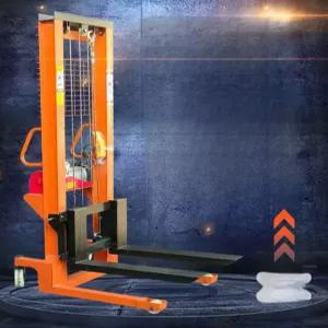 수동지게차 리프팅 트롤리 스태커 트럭 유압 핸드카 미니 손잡이 직륜 운반기