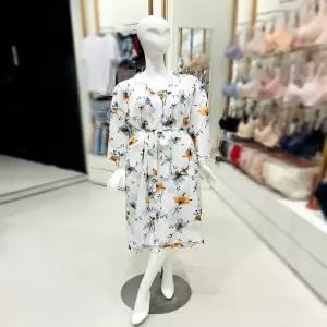 트라이엄프 (90-95)(TFWOP122 IV) 26SS 프리미엄 물실크 30D 플라워 여성 로브가운 샤워가운