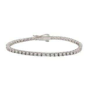 GLD 라운드 컷 테니스 팔찌 - 2MM-5MM, 6 u201D-9 u201D의 옐로우, 화이트, 로즈 골드 색상의 남녀용 아이스 아웃 체인 다이아몬드, 카나리아, 핑크 다이아몬드 마이크로 제공