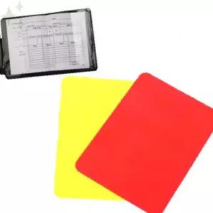 축구 경기 심판용 기록 수첩 경고 퇴장 카드 세트 운동장 체육 스포츠 경기 진행