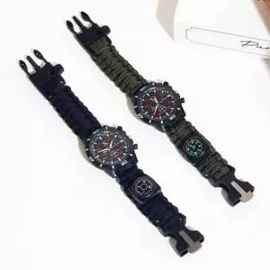 포뇨3  손목 나침반 시계 서바이벌시계 밧줄팔찌