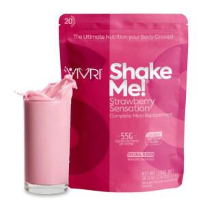 (20인분, 트리플 쉐이크미! 지원 8가지 20인분 에너지 및 프리미엄 45가지 영양소 22g 식사 단백질, 딸기) 비비리 대용 슈퍼푸드 전신