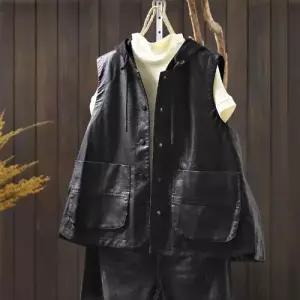 여친 가을 포켓 후드 코디 레이어드 투 좋은 민소매 조끼 SPO마켓3