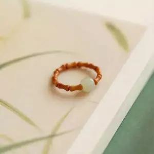 수공예 비즈 소원반지 대나무 스타일 행운 WFFMAQU