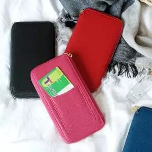 F8013 천연소가죽 여성 장지갑 통장지갑 핸드폰파우치 WFFL26A