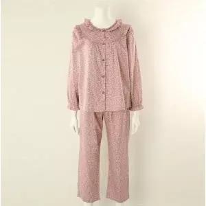 [비너스](강남점)터치감이 부드러운 면 100 잔꽃나염 여성 상하의 잠옷 세트 VPA2275W