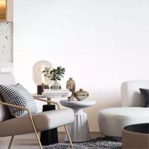 편리한 접착식 스티커 포인트 실크벽지 50cm 2.5M 화이트 붙이는