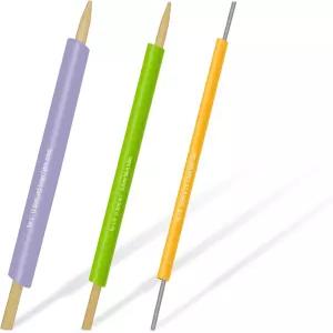 FQTANJU 퀵 턴 패브릭 세트 3개입 꿰매기용 다양한 크기의 튜브 터너 원단 다기능 고속 회전 도구