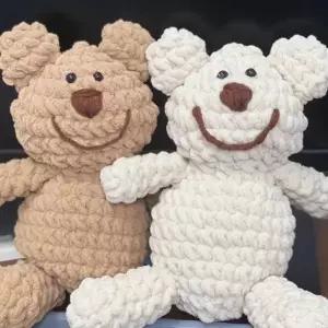 손뜨개 곰돌이 인형 만들기 코바늘 뜨개질 DIY 키트 취미 공예 패키지