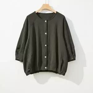 [신상오픈런]|CDJ6D61|여성용 버튼 여름 간절기 엠보디드 루즈핏 가디건