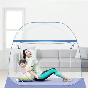 원터치 모기장 접이식 텐트형 1인용 120x200x140cm