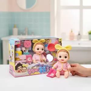 미미월드 똘랑이 목욕놀이 아기인형 유아인형 물놀이 아기 돌보기 동생 씻기기 역할놀이