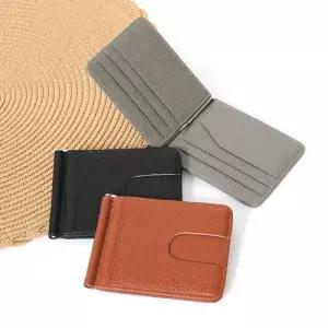 F0610 남녀공용 천연소가죽 슬림 머니클립 WFFKV20