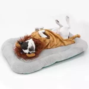 [반려] 레드퍼피 강아지방석 코퍼빌 펫방석 사각 (그레이) (대형) 애견 펫 반려견방석