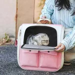 [반려] 댕댕이 백팩 핑크 비숑이동가방 강아지이동백 닥스훈트이동가방 비숑가방 말티즈이동가방