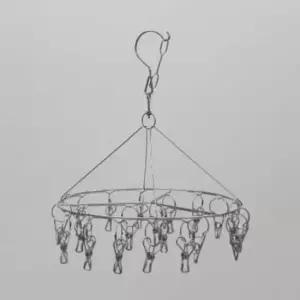 빨래 집게 옷 걸이 20구 베란다빨래걸이 원룸건조대