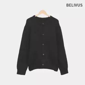 빌리버스 남성 데일리 울혼방 라운드넥 니트가디건 BXR069