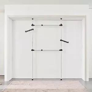 [생활] 38mm 고정식 2단 행거 2단행거 시스템행거