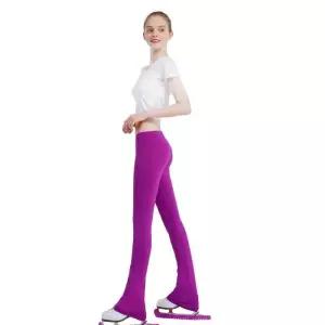 피겨스케이트 바지 연습복 고탄력 플란넬 스케이팅 레깅스 기모