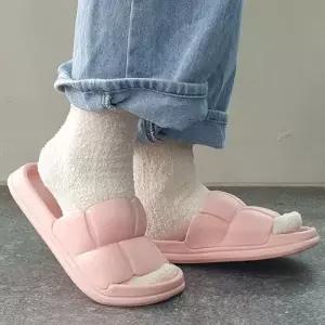 슬리퍼 여성용 쿠션 슬리퍼 뚱카롱 핑크 구름 WFF7433