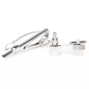 미니멀 사각 커프스링크 넥타이핀 선물세트 WFD619B