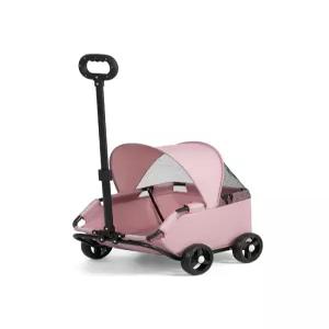 애견 유모차 반려견 펫 캐리어 강아지 고양이 카트 소형 접이식 차양막