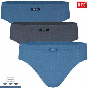 BYC섬세한패턴소변구없는미디남삼각팬티3매입MCF2326