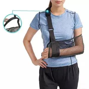 팔보호대 골절  어깨끈 조절 통기성 메쉬 소재 재활 회복 의료용 환자