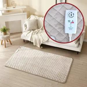 거실 극세사 온열 전기요 탄소매트 베이지 1000x180 전자파없는 안전